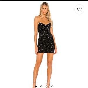 STEVIE SWEETHEART MINI DRESS IN BLACK METALLIC
superdown